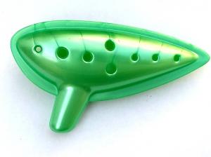 OCARINA 10 HOLE PLASTIC GREEN OCARINA